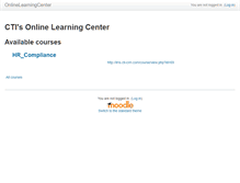 Tablet Screenshot of lms.cti-crm.com